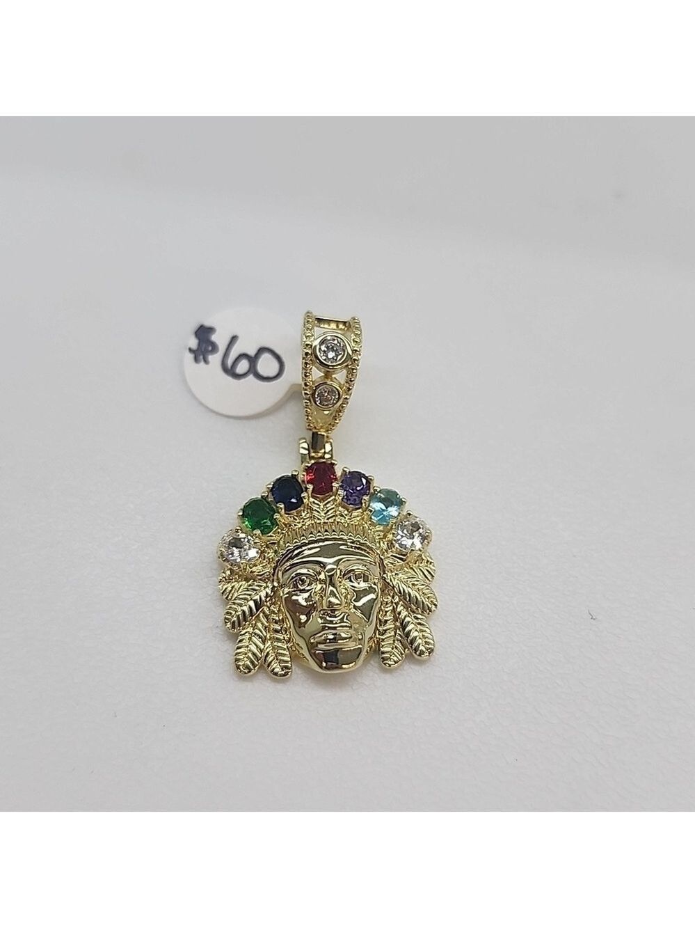 Brand New Sterling Silver 925 Indian Native American Pendent